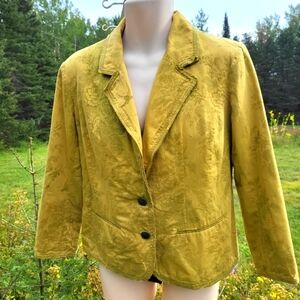 "Flight of the Swallow" CHICO'S Cotton Blazer